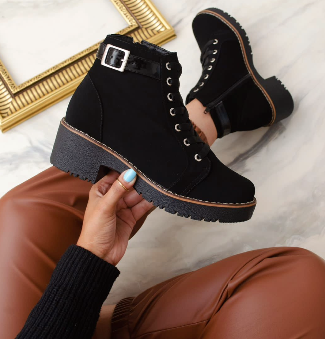 botas para mujer de moda color negro Comprar tienda onlineshoppingcenterg Colombia centro de compras en linea